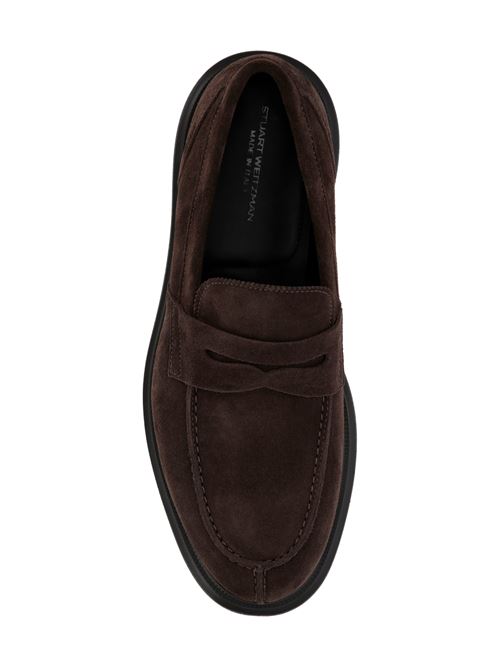 Camel brown loafer STUART WEITZMAN | SJ215SUEDBR